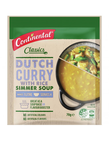 Continental Simmer Soup Dutch Curry & Rice 70g