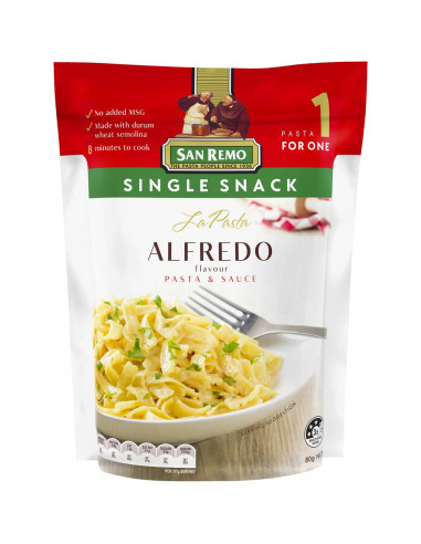 San Remo La Pasta Alfredo Single Snack 80g
