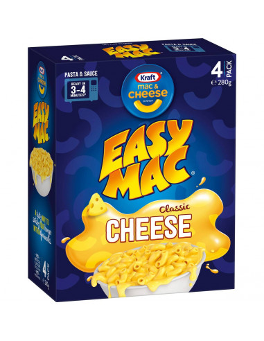 Kraft Easy Mac Classic Cheese & Macaroni 4 pack