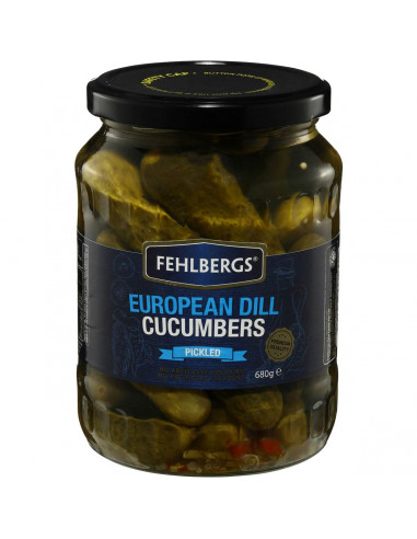 Fehlbergs European Style Dill Pickled Cucumbers 680g