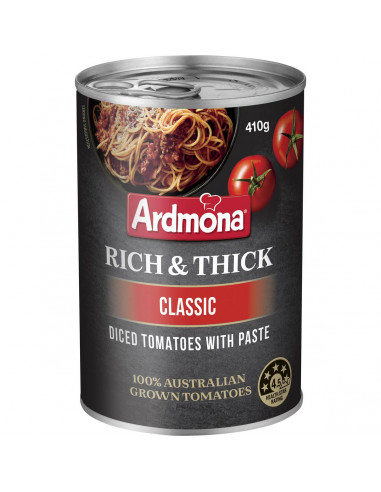 Ardmona Rich & Thick Classic Finely Chopped Tomatoes 410g