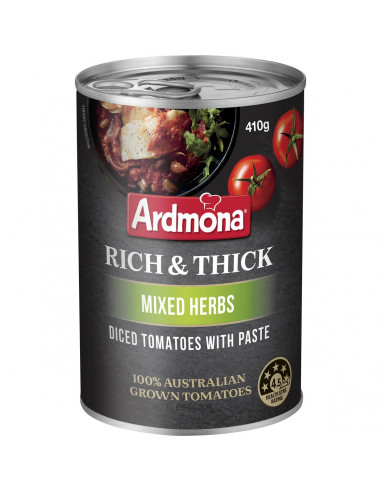 Ardmona Rich & Thick Chopped Herb Tomatoes 410g