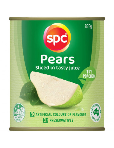 Spc Pear Sliced In Natural Juice 825g