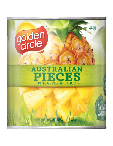 Golden Circle Pineapple Pieces In Natural Juice 440g