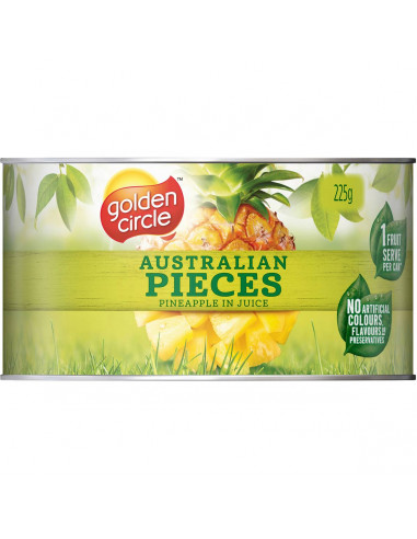 Golden Circle Pineapple Pieces In Natural Juice 225g
