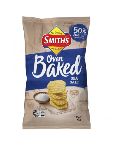 Smith's Oven Baked Chips Sea Salt 130G