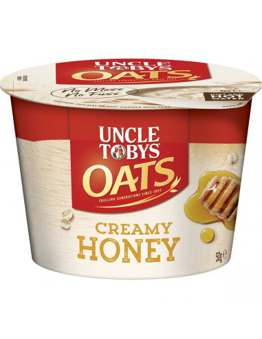 Uncle Tobys Creamy Honey Oats Cup 50g