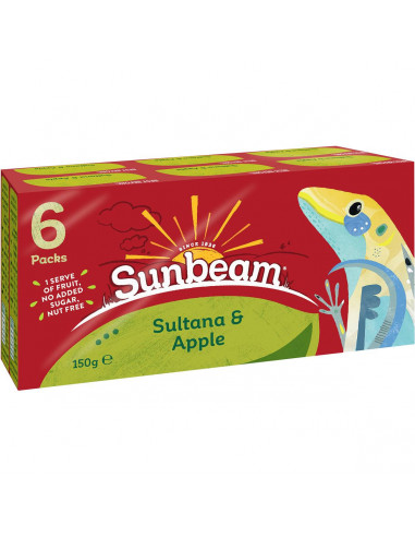 Sunbeam Sultanas & Apple 6x25g