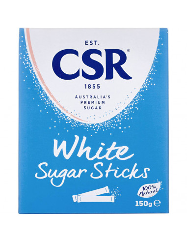 Csr White Sugar Sticks 50pk 150g