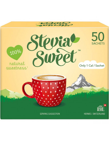 Hermesetas Sweetener Stevia Sachets 50g